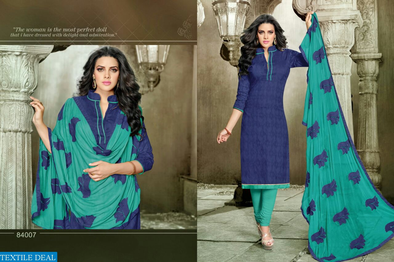 Raasleela14 Export cotton jacquard Dress material textiledeal.in